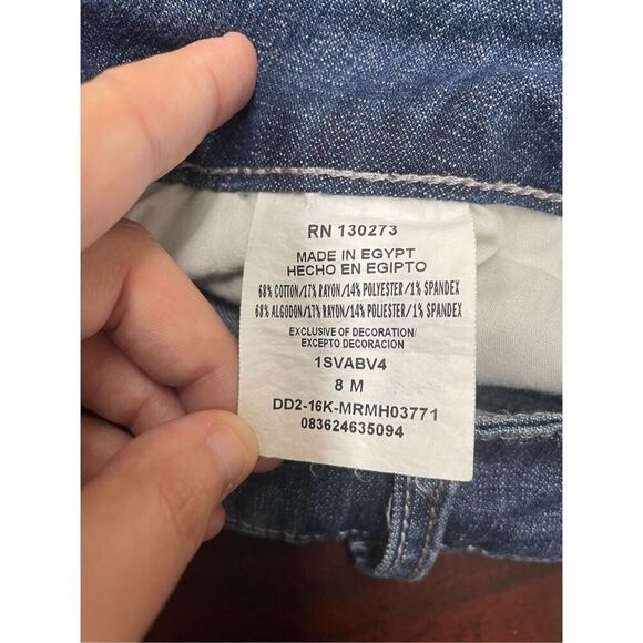 Riders By Lee Curvy Fit Denim Capris Size 8 - Picture 6 of 10